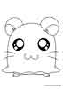 Hamtaro color page, cartoon coloring pages picture print