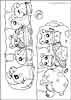 Hamtaro color page, cartoon coloring pages picture print