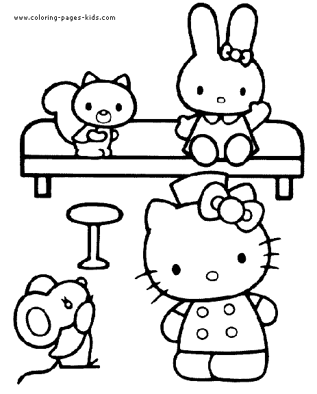 oh kitty coloring pages - photo #22