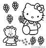 Hello Kitty color page, cartoon coloring pages picture print