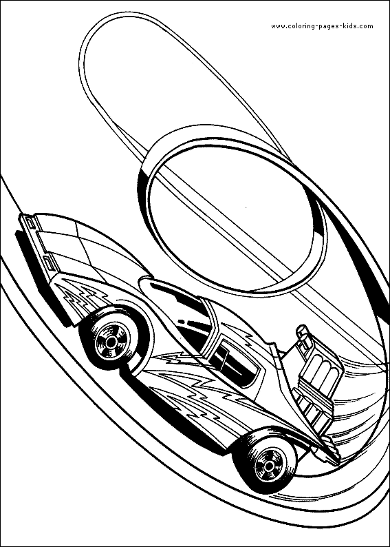 Hot Wheels color page cartoon characters coloring pages, color plate, coloring sheet,printable coloring picture