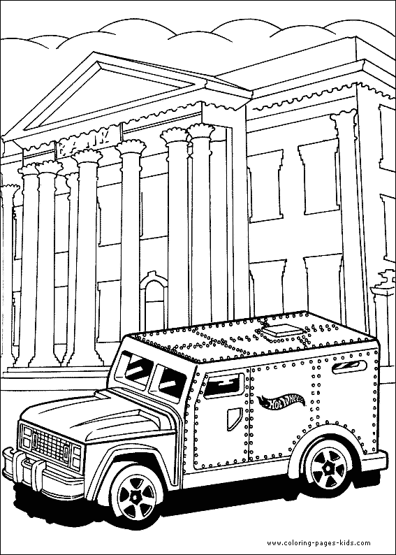 Hot Wheels color page cartoon characters coloring pages, color plate, coloring sheet,printable coloring picture