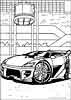 Hot Wheels color page, cartoon coloring pages picture print