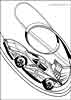 Hot Wheels color page, cartoon coloring pages picture print