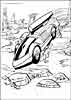 Hot Wheels color page, cartoon coloring pages picture print