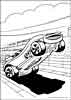 Hot Wheels color page, cartoon coloring pages picture print