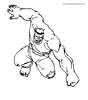 Hulk color page, cartoon coloring pages picture print