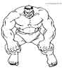 Hulk color page, cartoon coloring pages picture print