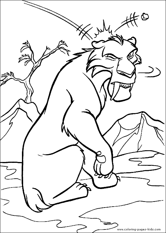 Ice Age color page cartoon characters coloring pages, color plate, coloring sheet,printable coloring picture