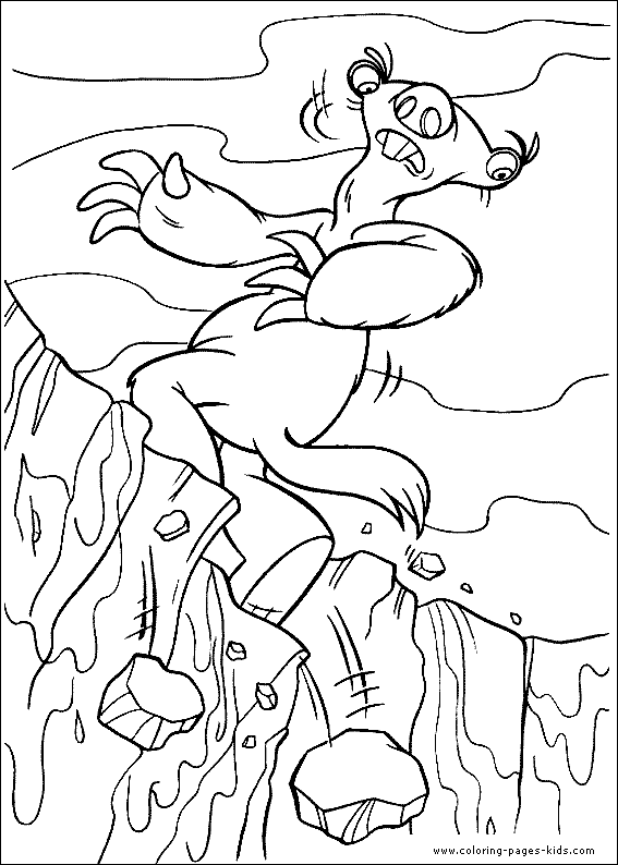 ice age characters coloring pages - photo #21