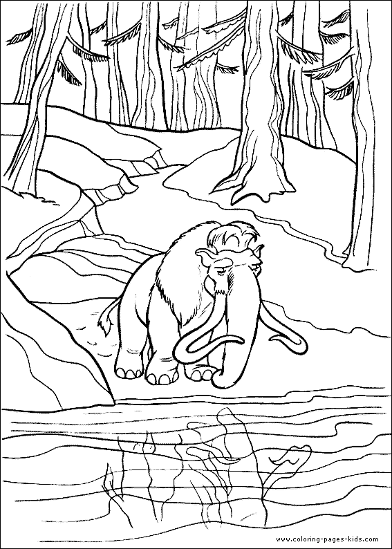 ice age characters coloring pages - photo #23