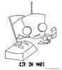Invader Zim coloring page for kids