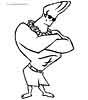 Johnny Bravo coloring page