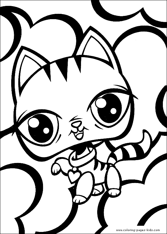 Littlest Pet Shop color page, cartoon characters coloring pages, color plate, coloring sheet,printable coloring picture