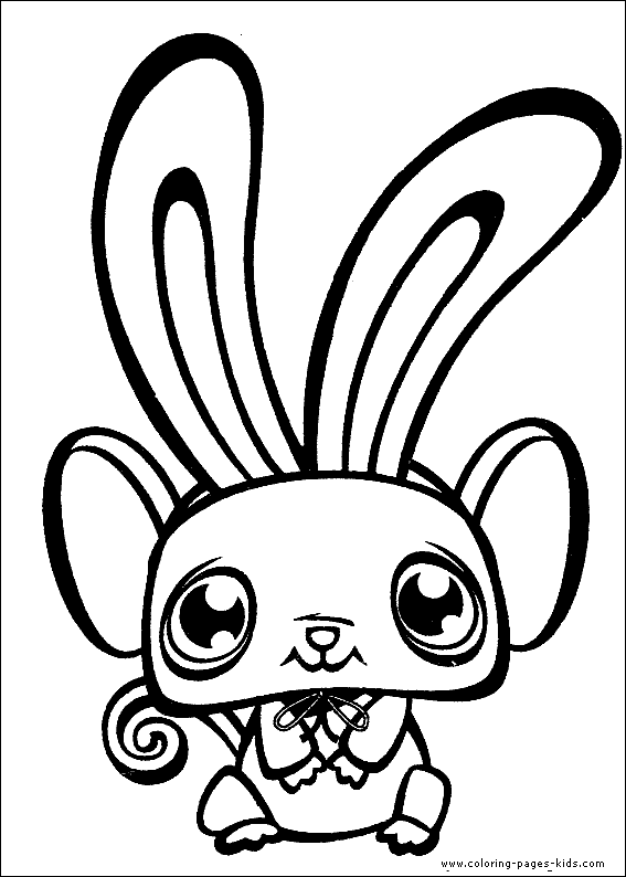 Littlest Pet Shop color page cartoon characters coloring pages