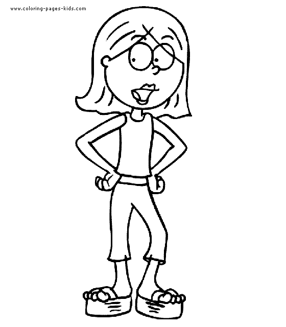 Lizzie McGuire talking coloring picture