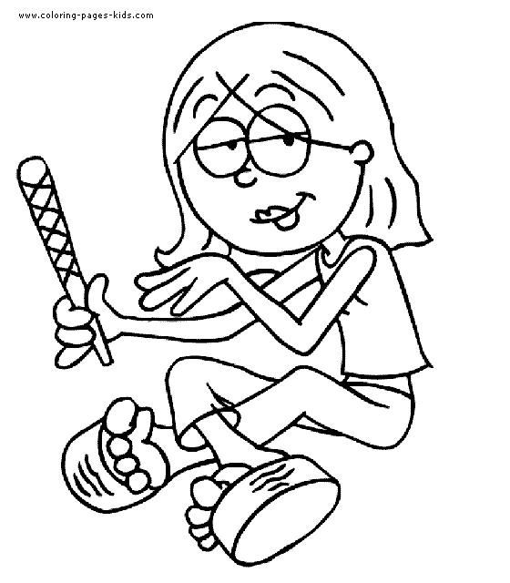 Lizzie McGuire color page cartoon characters coloring pages