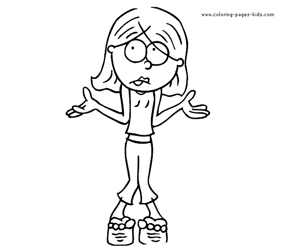 Lizzie McGuire coloring picture