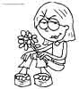 Lizzie McGuire color page, cartoon coloring pages picture print