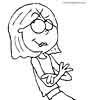 Lizzie McGuire color page, cartoon coloring pages picture print