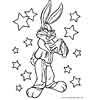 Bugs Bunny color page, cartoon coloring pages picture print