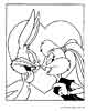 Bugs Bunny color page, cartoon coloring pages picture print