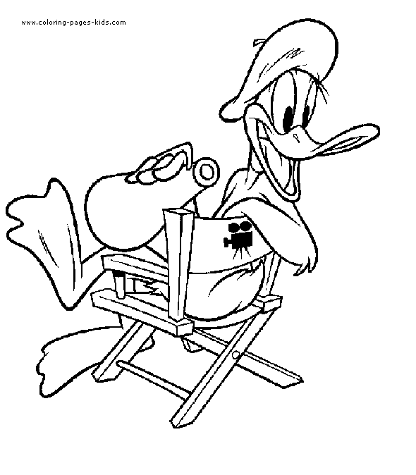 Daffy Duck color page cartoon characters coloring pages