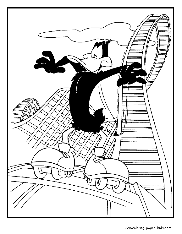 gangster daffy duck coloring pages - photo #50
