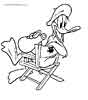 Daffy Duck color page, cartoon coloring pages picture print
