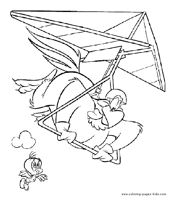 Looney tunes color page cartoon characters coloring pages