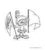 Marvin the martian color page, cartoon coloring pages picture print