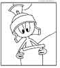 Marvin the martian color page, cartoon coloring pages picture print