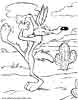 Roadrunner & Wily coyote color page, cartoon coloring pages picture print