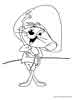 Speedy Gonzales color page, cartoon coloring pages picture print