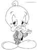 Tweety color page, cartoon coloring pages picture print