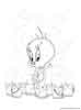 Tweety color page, cartoon coloring pages picture print