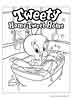 Tweety color page, cartoon coloring pages picture print