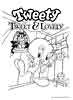 Tweety color page, cartoon coloring pages picture print