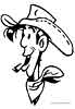 Lucky Luke color page, cartoon coloring pages picture print