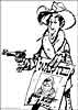 Lucky Luke coloring page for kids