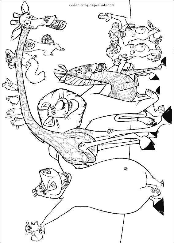 madagasgar coloring pages - photo #24