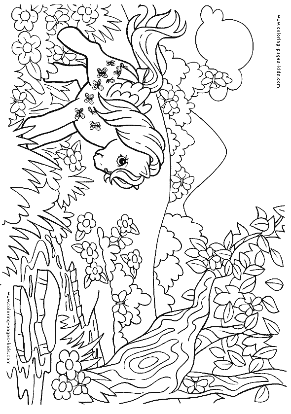 My Little Pony color page cartoon characters coloring pages