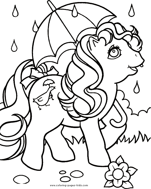 My Little Pony color page cartoon characters coloring pages