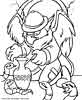 Neopets color page, cartoon coloring pages picture print