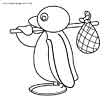 Pingu color page, cartoon coloring pages picture print