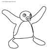 Pingu color page, cartoon coloring pages picture print