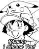 Pokemon color page, cartoon coloring pages picture print