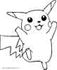 Pokemon color page, cartoon coloring pages picture print