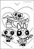 Powerpuff Girls color page, cartoon coloring pages picture print