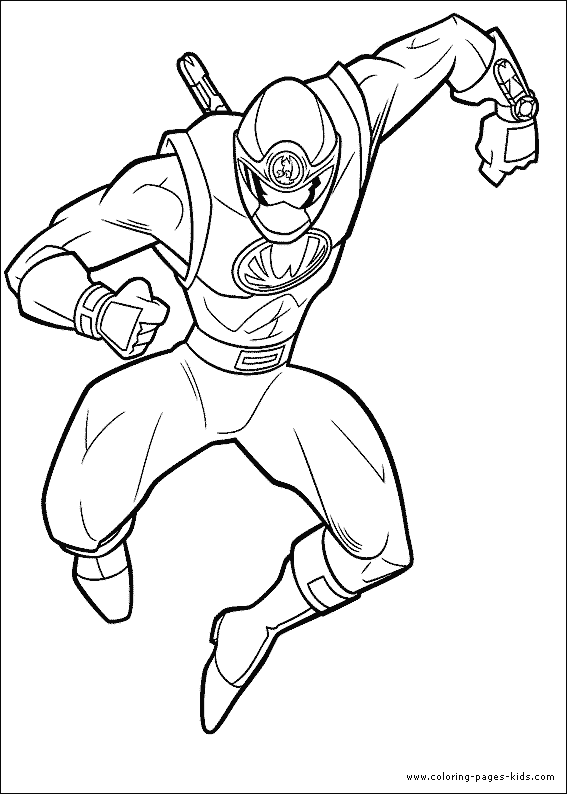 Power Rangers color page cartoon characters coloring pages